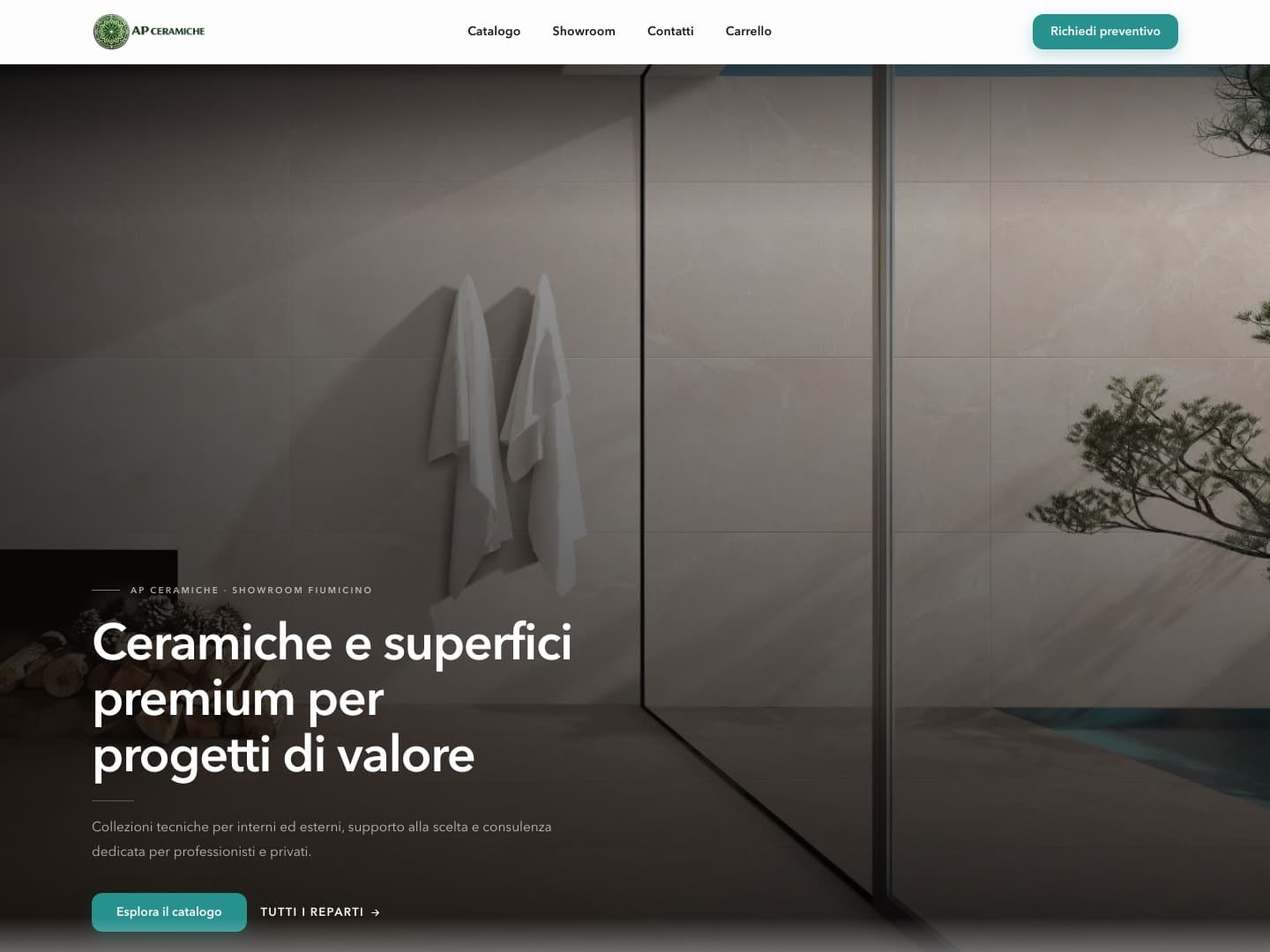 AP Ceramiche website preview